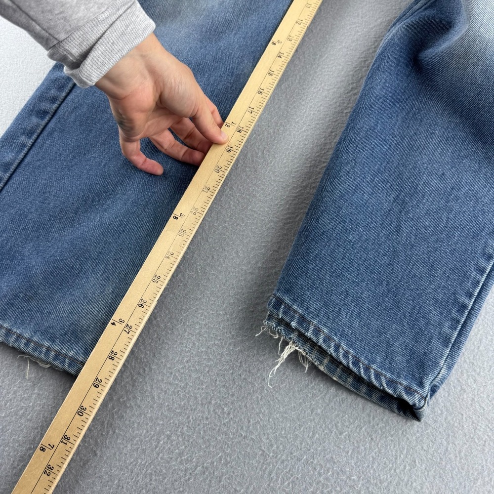 Vintage 70s Jeans Mens (Fits 34x29) Blue Denim Faded Bootcut Scoville Zip USA - Picture 13 of 16